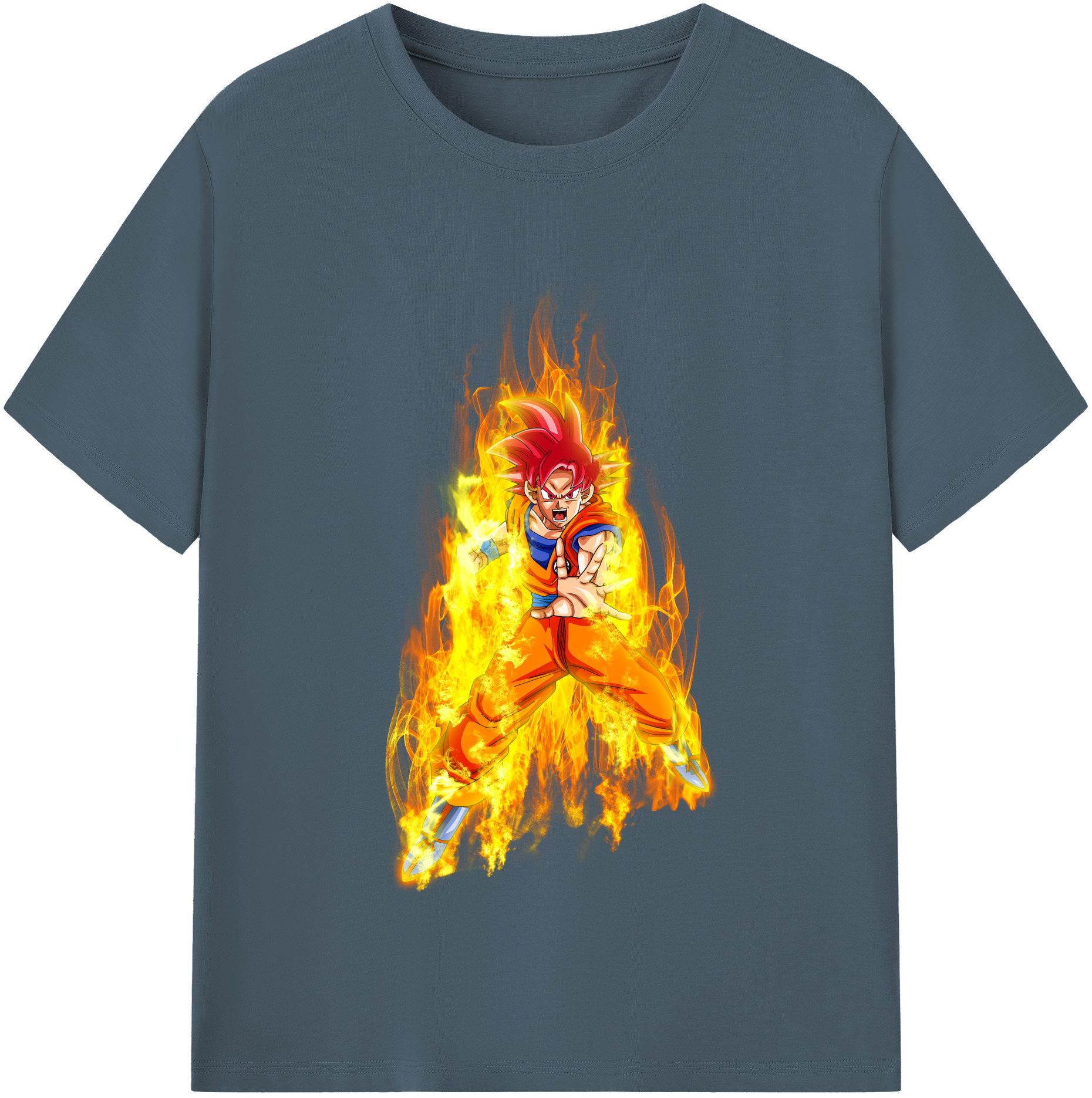 （画像用） ドラゴンボール 孫悟空（そん ごくう）Son Goku カカロット DRAGON BALL Kakarotto 綿100％半袖Tシャツ（フロントプリント）